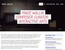 Tablet Screenshot of maizewallin.com